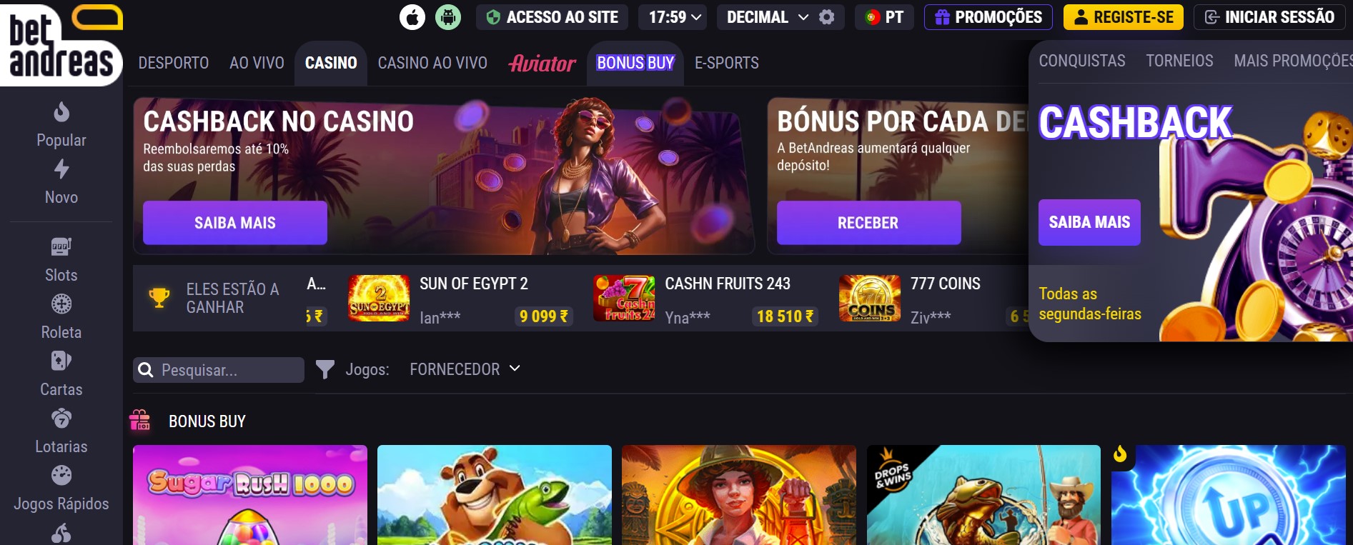 Introdução à Plataforma Betandreas